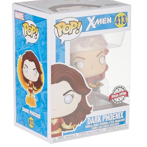 🔥Marvel X-Men Dark Phoenix 🐦🔥 funko pop 413, comic book & Merch - Picture 9 of 9